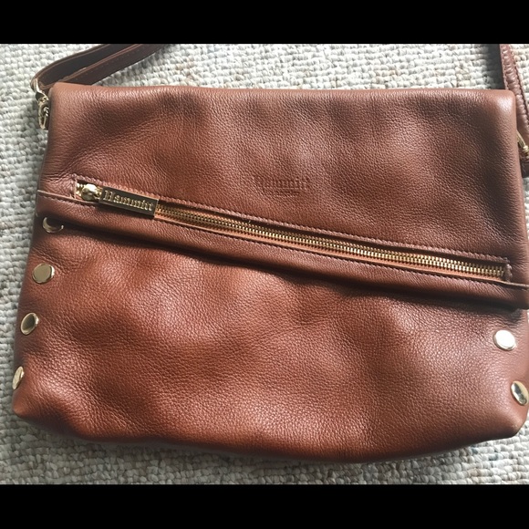 Hammitt large VIP crossbody - Cognac/Gold - Picture 5 of 8